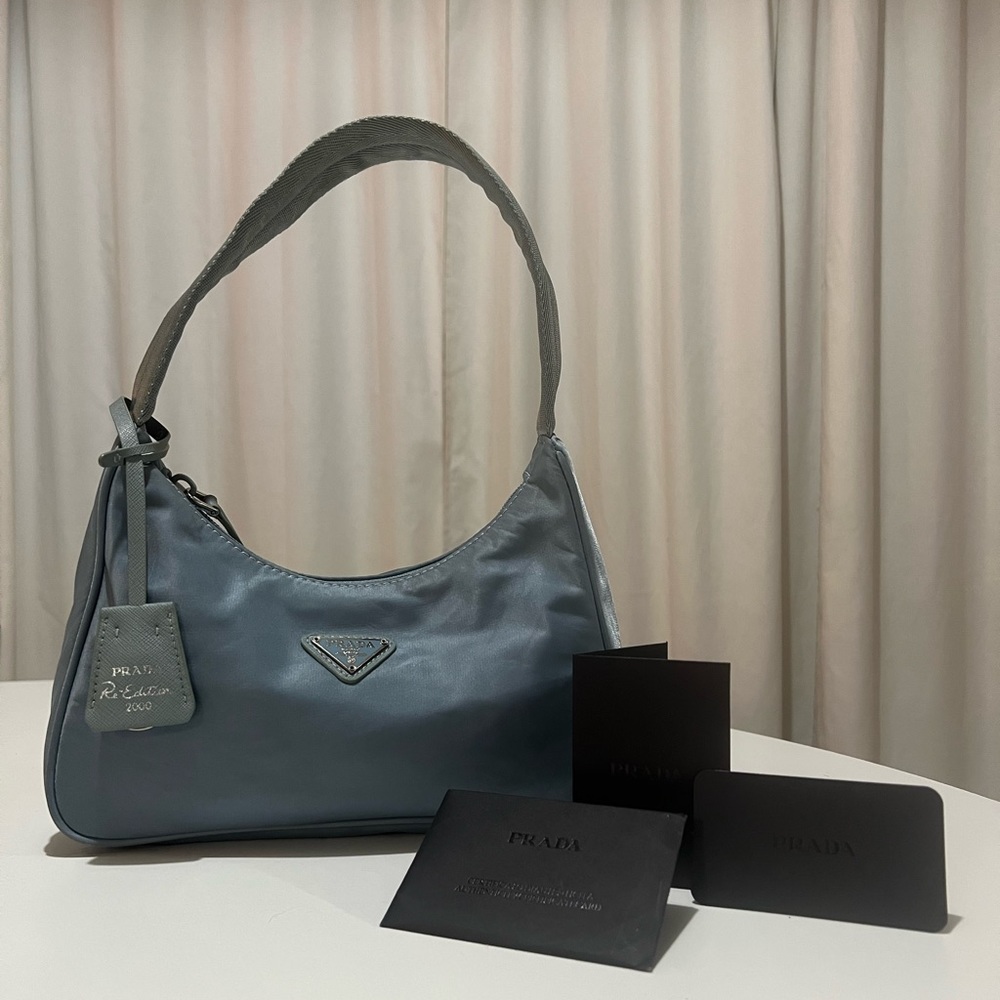 Nylon Prada re-edition in blue